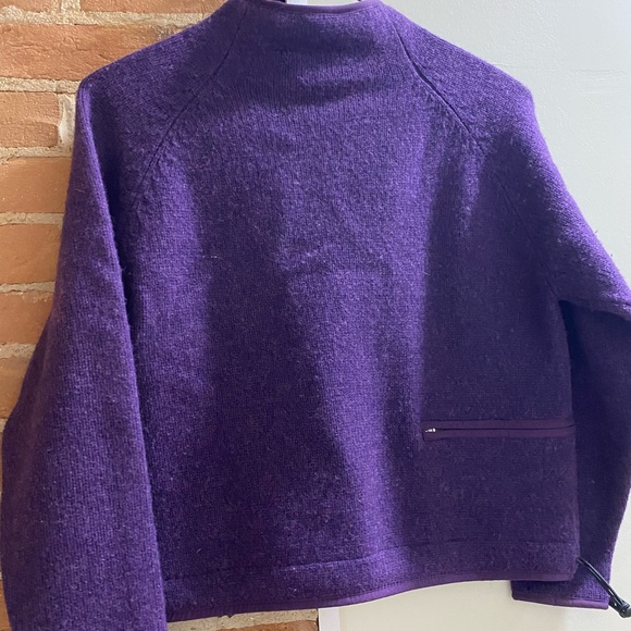 100% wool LL Bean womens sweater purple size small - Picture 4 of 4